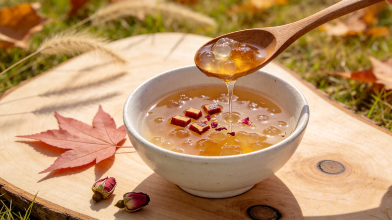 Ultimi casi aziendali La zuppa di gomma alla pesca è lo spuntino antietà definitivo?