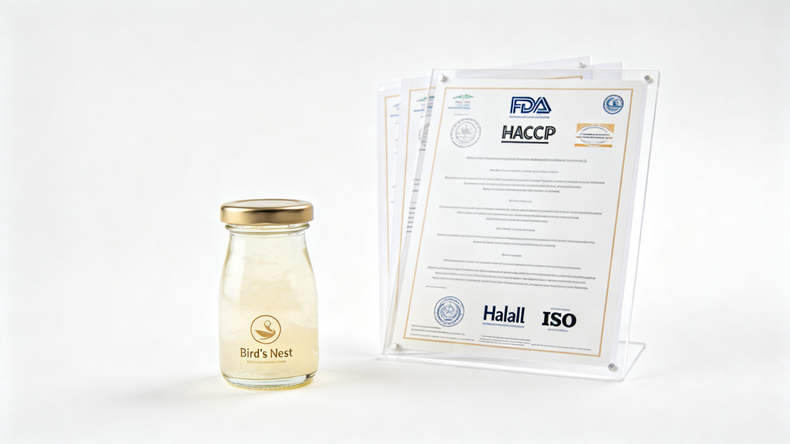 Ultimi casi aziendali Quali certificazioni dovrebbe avere un produttore OEM certificato di Bird's Nest?