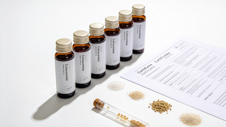 Ultimi casi aziendali Come scegliere un produttore di bevande peptidiche di collagene di qualità: certificazioni, test e bandiere rosse.