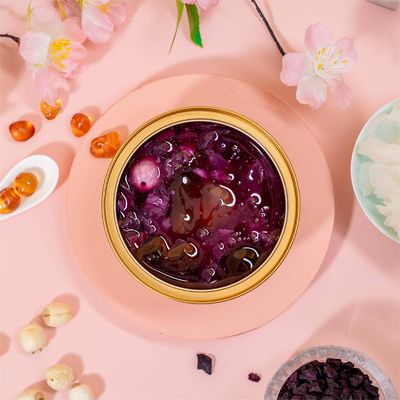 comprare Purple Sweet Potato Peach Gum Tremella Soup Light Dessert 168 g 228 g fabbricazione online