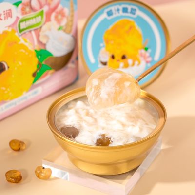 comprare Succo di cocco gomma da pesca scatola regalo portatile per regali e personali dolce e umido fabbricazione online