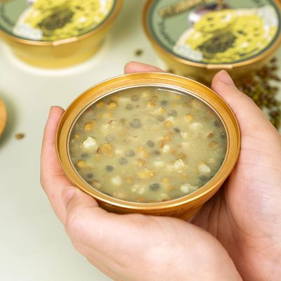 comprare Pandan Mung Bean Lotus Seed Jelly Drink 168g Supporta la digestione rinfresca il corpo pronto etichetta pulita per mangiare cibi a basso contenuto di zucchero fabbricazione online