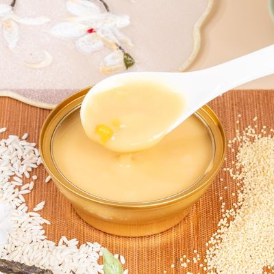 Buon prezzo Crema di riso dorato Zeagrove, cibo per la cura, calmante per i nervi e per il sonno, cibo ricco di proteine e basso contenuto di grassi, cibo vegetariano in linea