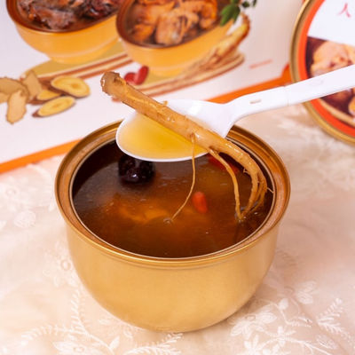 Buon prezzo OEM Supplemento nutrizionale Zuppa Ginseng Zuppa medicinale Aumenta l'immunità Zuppa di pollo istantanea e nutriente in linea