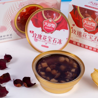 Buon prezzo Gelatina di erbe rosa con acqua di castagno e succo di melograno 168g Dessert funzionale a base vegetale Sostiene la pelle radiante e disintossicante Pronto a mangiare Ripiano stabile Ideale per la bellezza e il benessere in linea