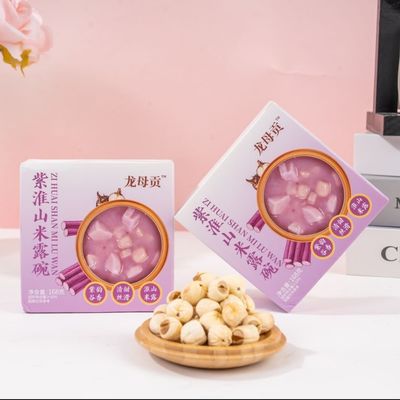 Buon prezzo Ciotola di cereali con patata viola, semi di loto e bulbo di giglio, colazione cinese a base vegetale superfood in linea