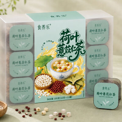 Buon prezzo OEM/ODM Private Label Weight Management Tea Coix Seed & Lotus Leaf Instant Herbal Blend in linea