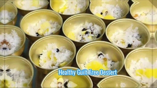 Dessert sano di gomma da masticare alla pesca pronto da mangiare